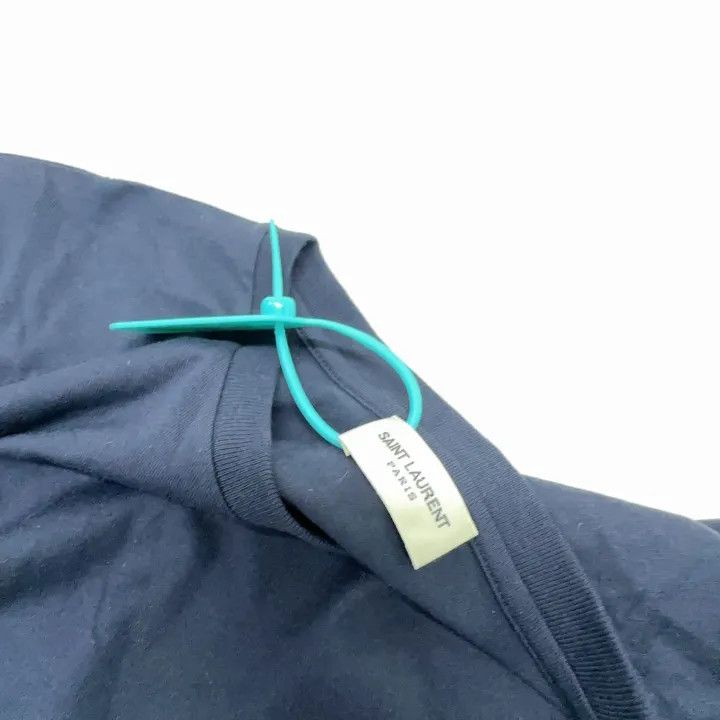 Saint Laurent Paris Saint Laurent Blue Logo T-Shirt for Men Size US L / EU 52-54 / 3 - 6 Thumbnail