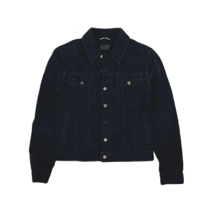Saint Laurent Paris Saint Laurent Vintage Gray Denim Jacket Size US S / EU 44-46 / 1 - 2 Thumbnail