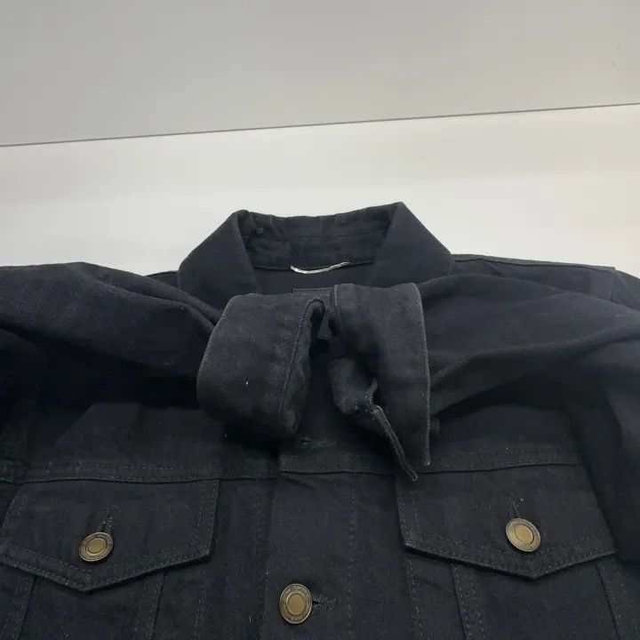Saint Laurent Paris Saint Laurent Vintage Gray Denim Jacket Size US S / EU 44-46 / 1 - 7 Thumbnail