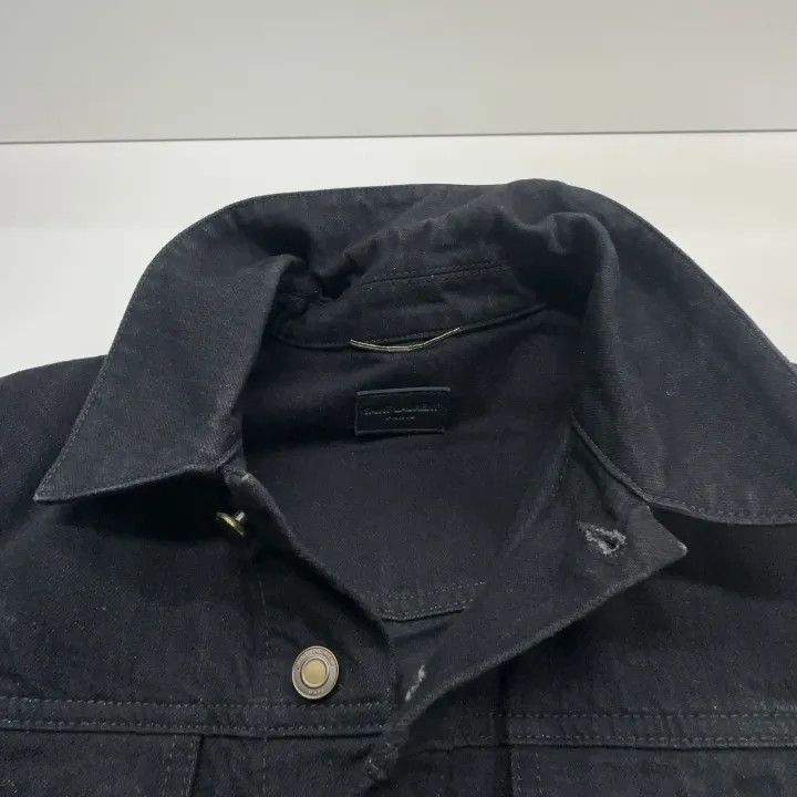 Saint Laurent Paris Saint Laurent Vintage Gray Denim Jacket Size US S / EU 44-46 / 1 - 6 Thumbnail