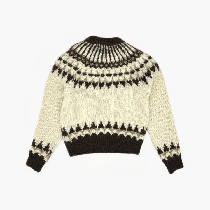 Saint Laurent Paris Saint Laurent Beige Striped Knit Sweater Size US L / EU 52-54 / 3 - 3 Thumbnail