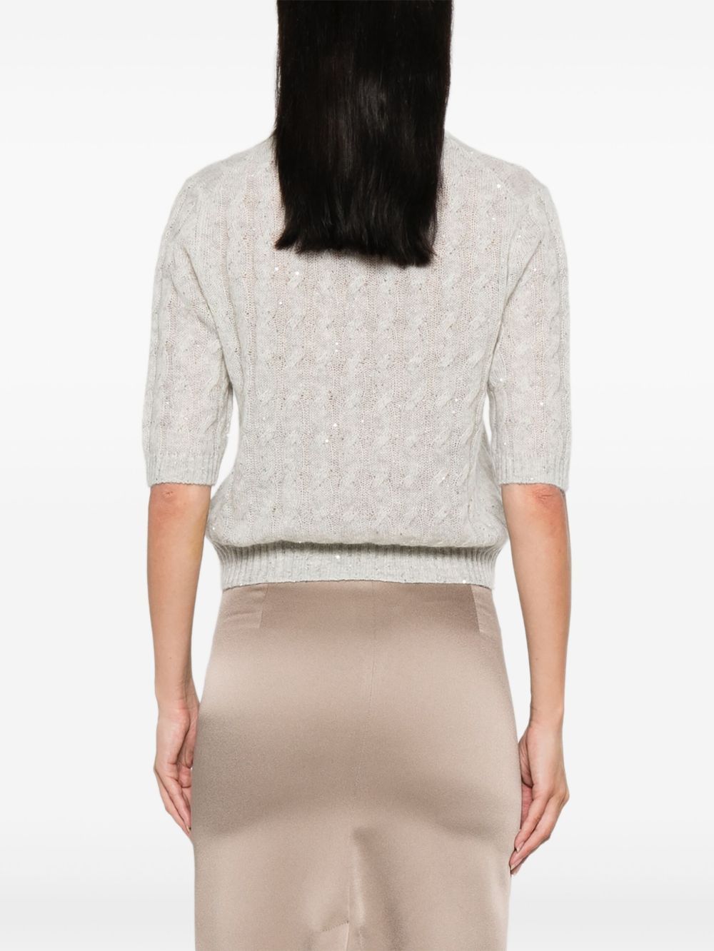 Brunello Cucinelli WOOL KNITTED JUMPER Size L / US 10 / IT 46 - 4 Thumbnail