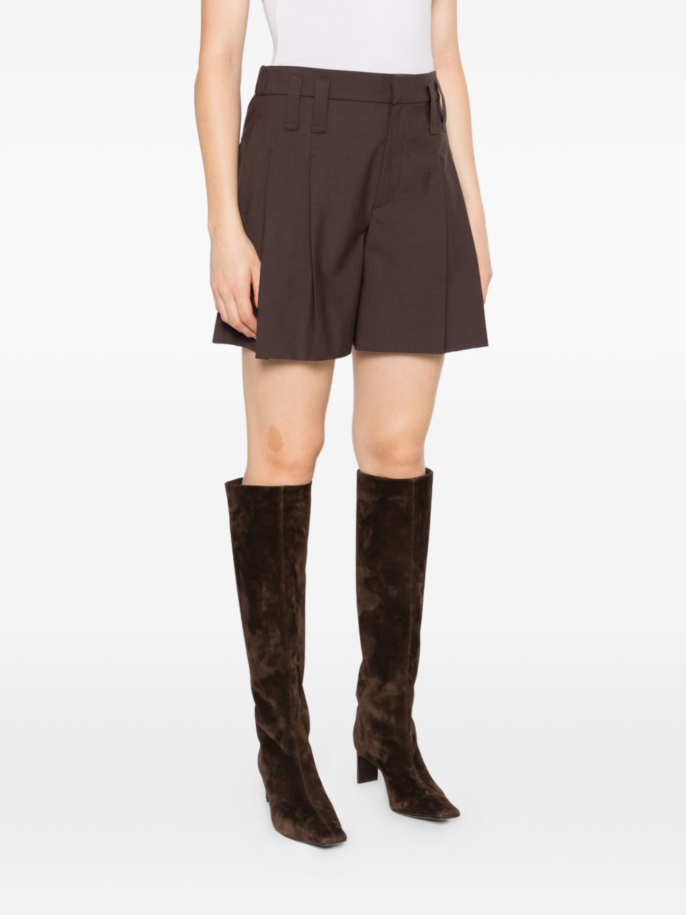 Brunello Cucinelli WOOL BLEND SHORTS Size 28" / US 6 / IT 42 - 4 Thumbnail
