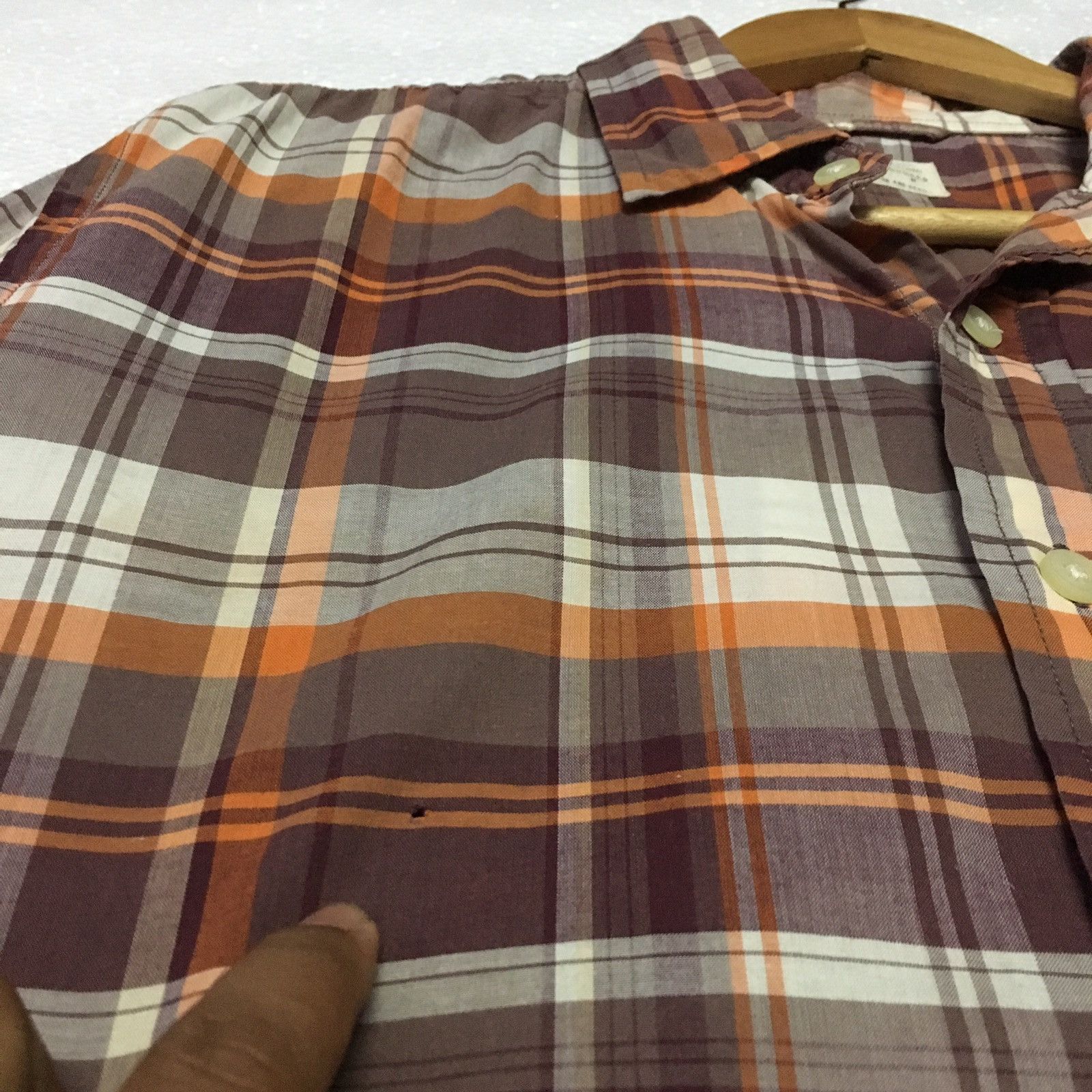 Designer Vintage Back Number Long Sleeve Plaid Shirt Size US M / EU 48-50 / 2 - 3 Thumbnail