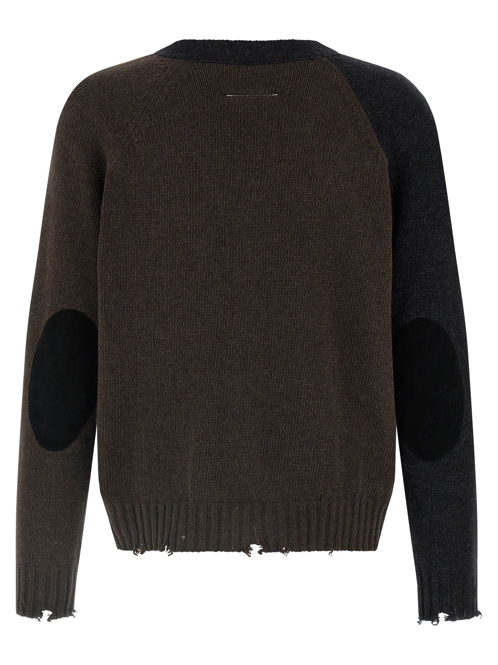 Maison Margiela Two-Tone Suede Patch Cardigan Size US L / EU 52-54 / 3 - 2 Thumbnail