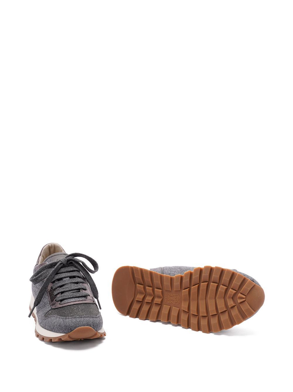Brunello Cucinelli WOOL SNEAKERS Size US 7 / IT 37 - 5 Thumbnail