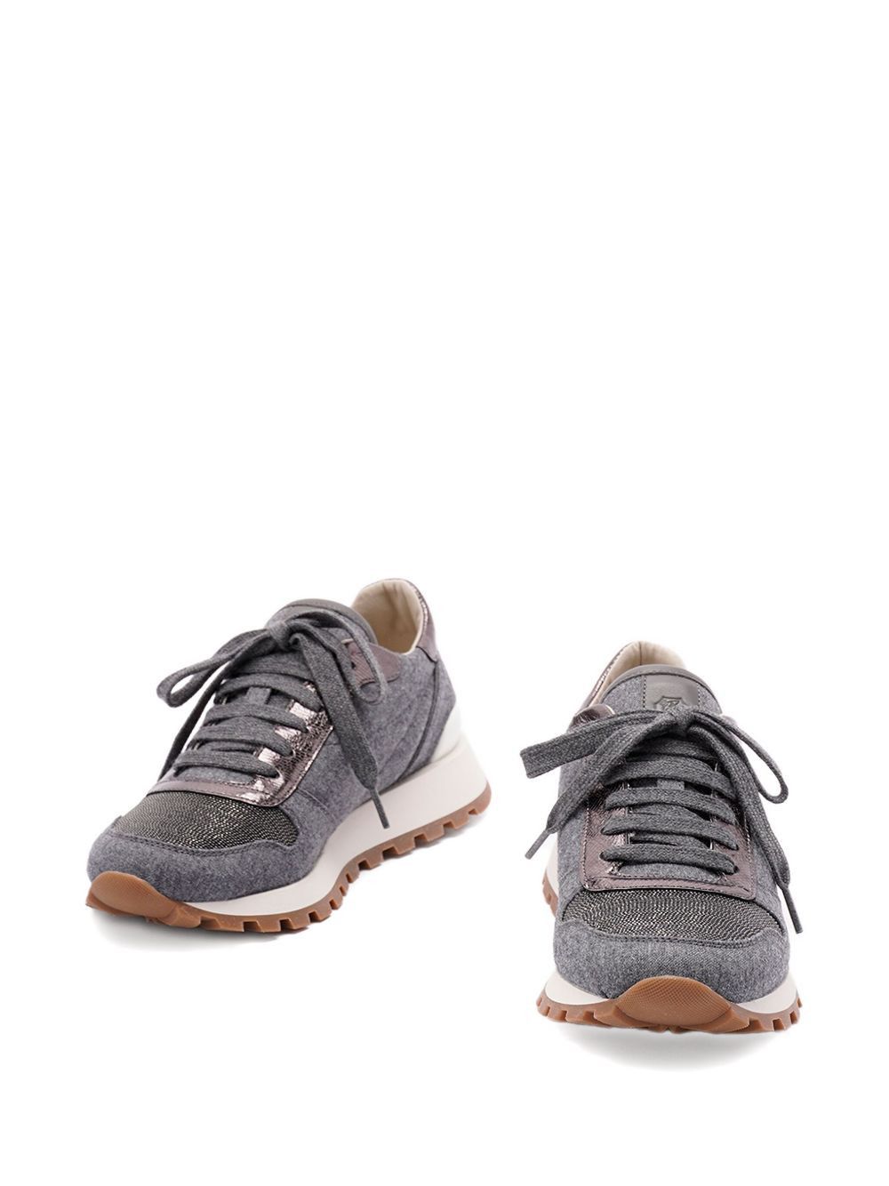 Brunello Cucinelli WOOL SNEAKERS Size US 7 / IT 37 - 3 Thumbnail