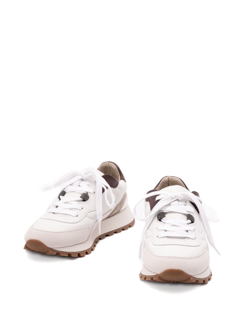 Brunello Cucinelli LEATHER SNEAKERS Size US 11 / IT 41 - 4 Thumbnail