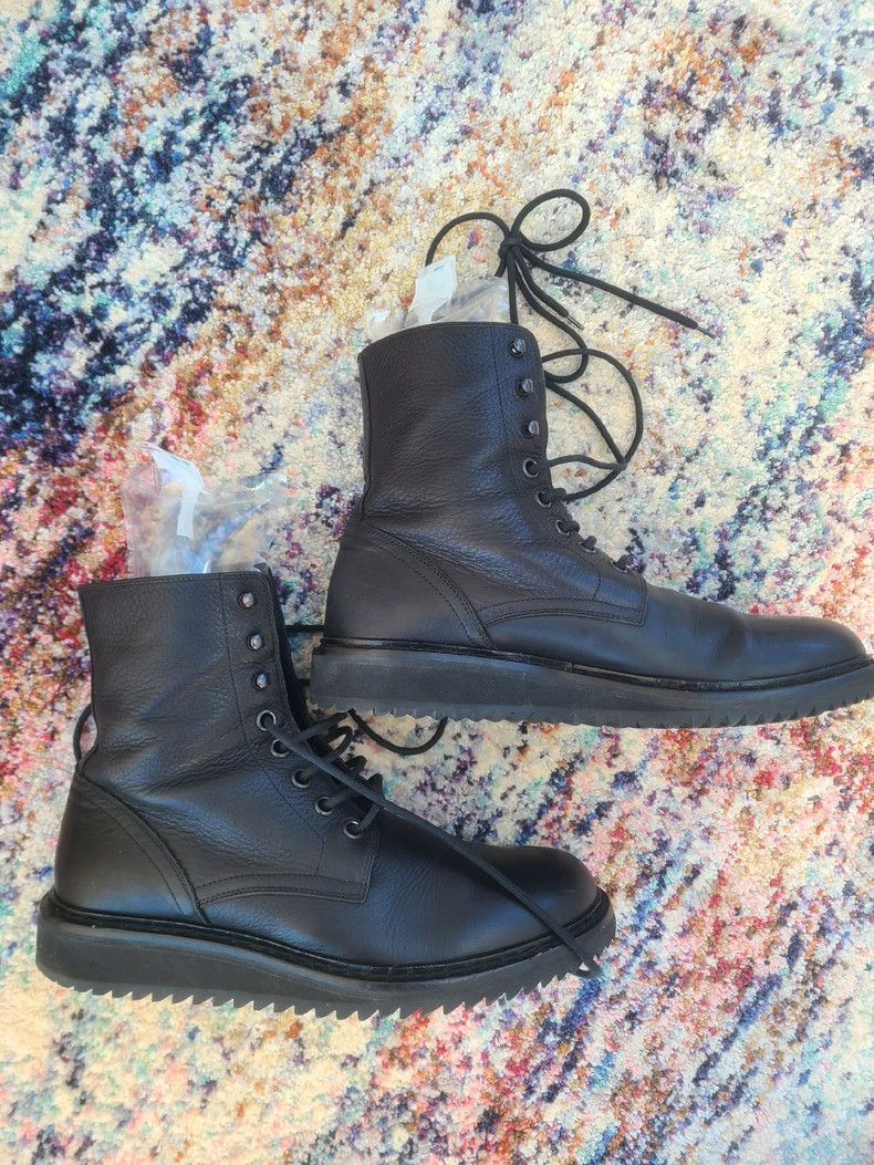 Ann Demeulemeester Ann Demeulemeester Men's Leather Lace-Up Boots Size US 10 / EU 43 - 4 Thumbnail