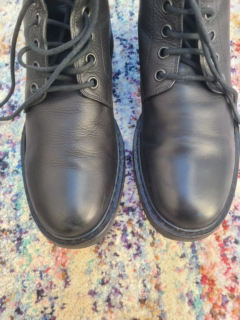 Ann Demeulemeester Ann Demeulemeester Men's Leather Lace-Up Boots Size US 10 / EU 43 - 2 Thumbnail