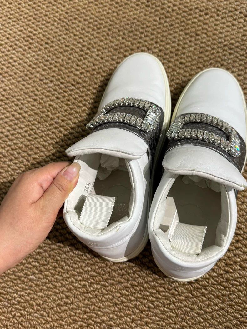 Roger Vivier Roger Vivier White High-Top Sneakers Size US 6 / IT 36 - 6 Thumbnail