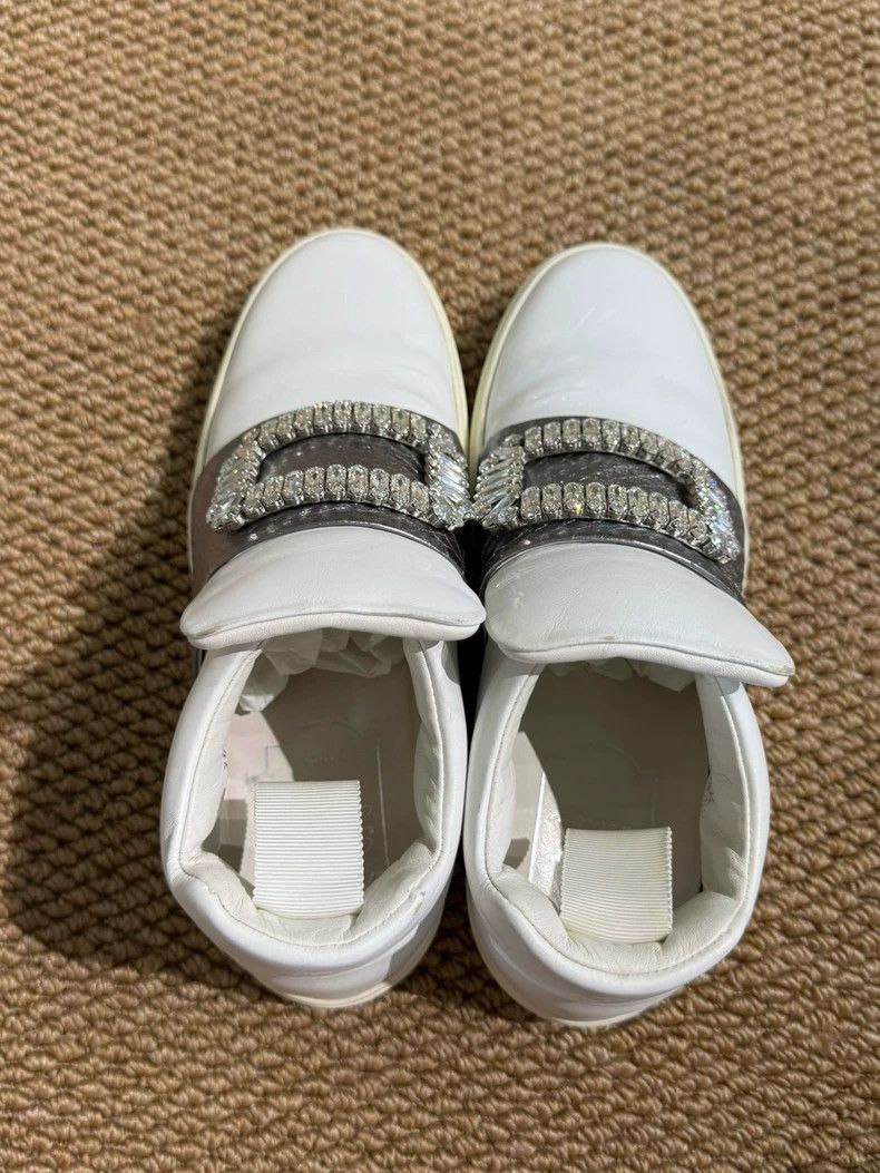Roger Vivier Roger Vivier White High-Top Sneakers Size US 6 / IT 36 - 5 Thumbnail