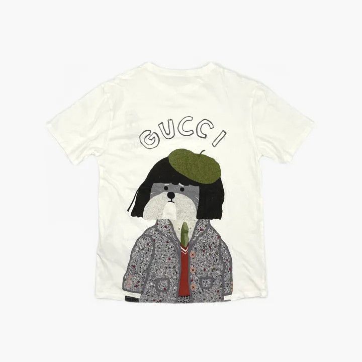 Gucci Gucci Children's Dog Print Short Sleeve T-Shirt Size US L / EU 52-54 / 3 - 3 Thumbnail