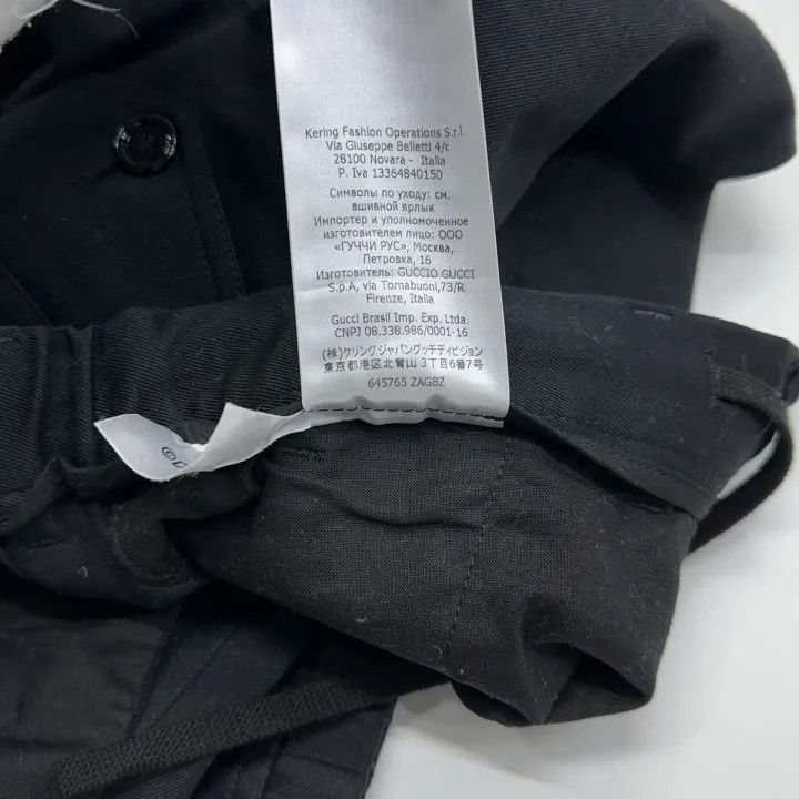 Gucci Gucci Black Casual Pants with Duck Embroidery Size US 44 / EU 60 - 7 Thumbnail