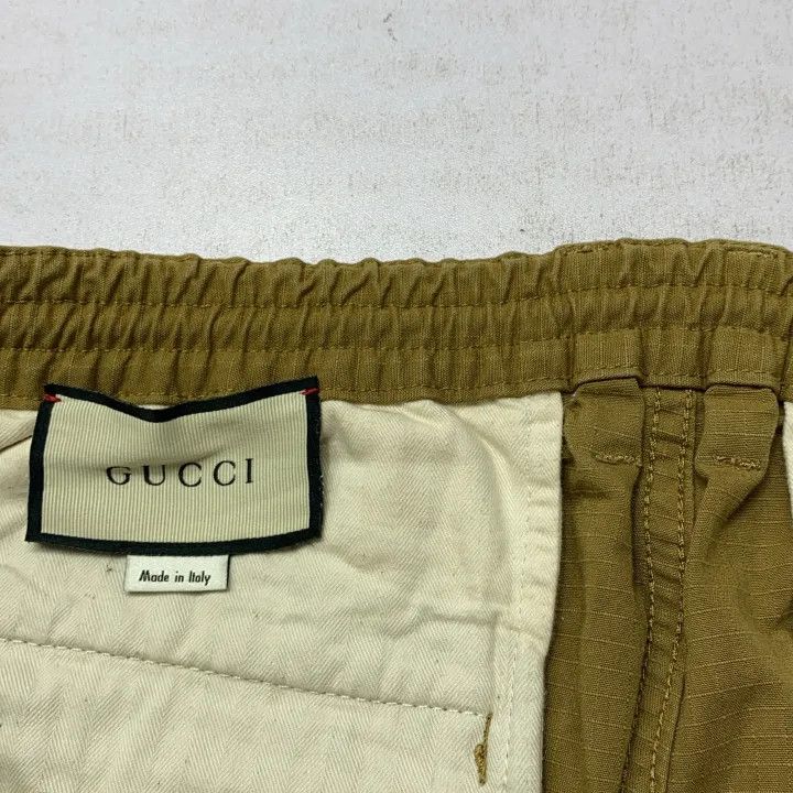 Gucci Gucci SS21 Khaki Side Stripe Zipper Pants Size US 44 / EU 60 - 3 Thumbnail