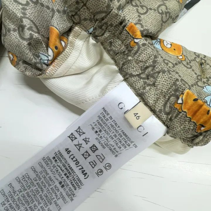 Gucci Gucci x Kai Bear Print Silk Shorts Size US 44 / EU 60 - 3 Thumbnail