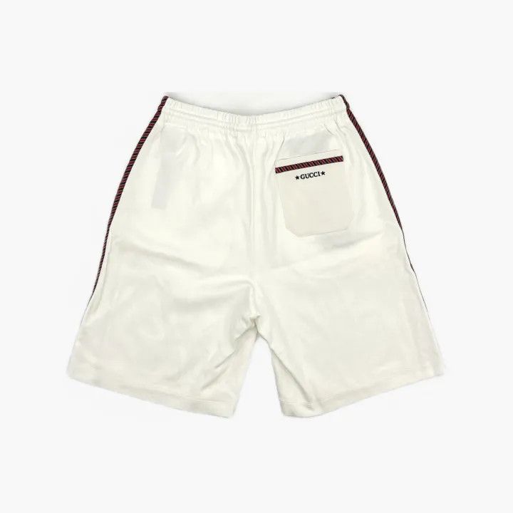 Gucci Gucci Logo Embroidered Cotton Shorts for Men Size US 30 / EU 46 - 3 Thumbnail
