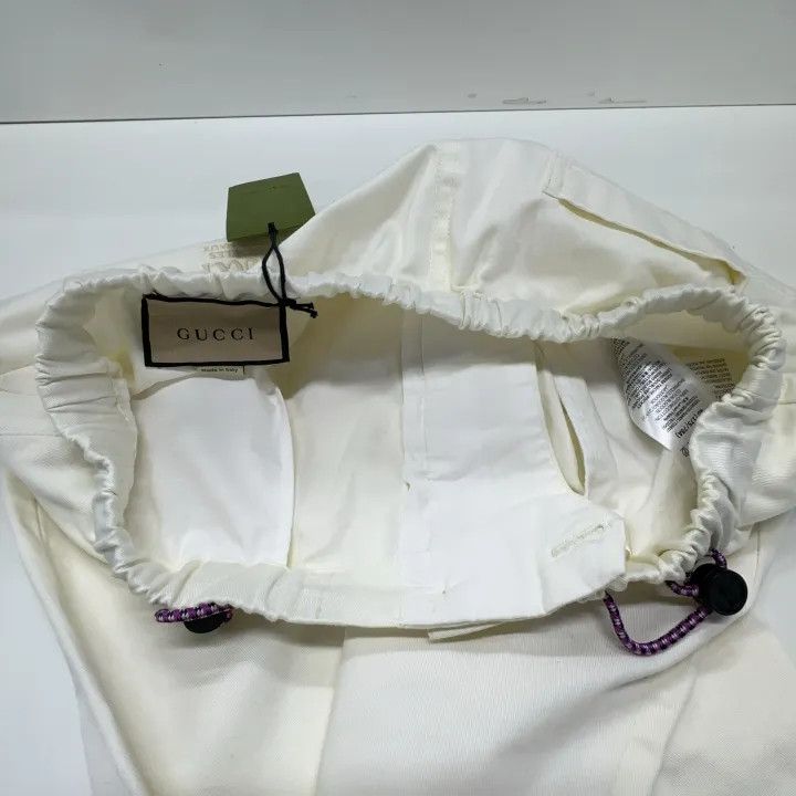 Gucci Gucci SS23 White Embroidered Casual Pants Size US 44 / EU 60 - 10 Thumbnail
