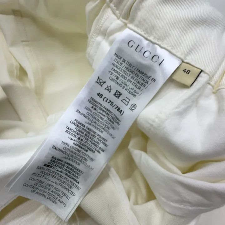 Gucci Gucci SS23 White Embroidered Casual Pants Size US 44 / EU 60 - 5 Thumbnail