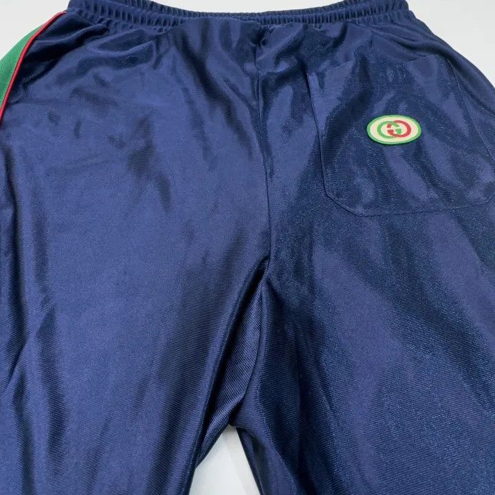 Gucci Gucci Blue Side Stripe Knit Sports Pants Size US 30 / EU 46 - 8 Thumbnail