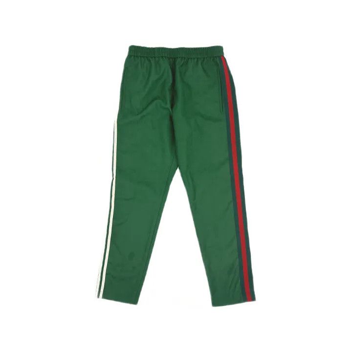 Gucci GUCCI Striped Casual Trousers in Green Size US 44 / EU 60 - 2 Thumbnail