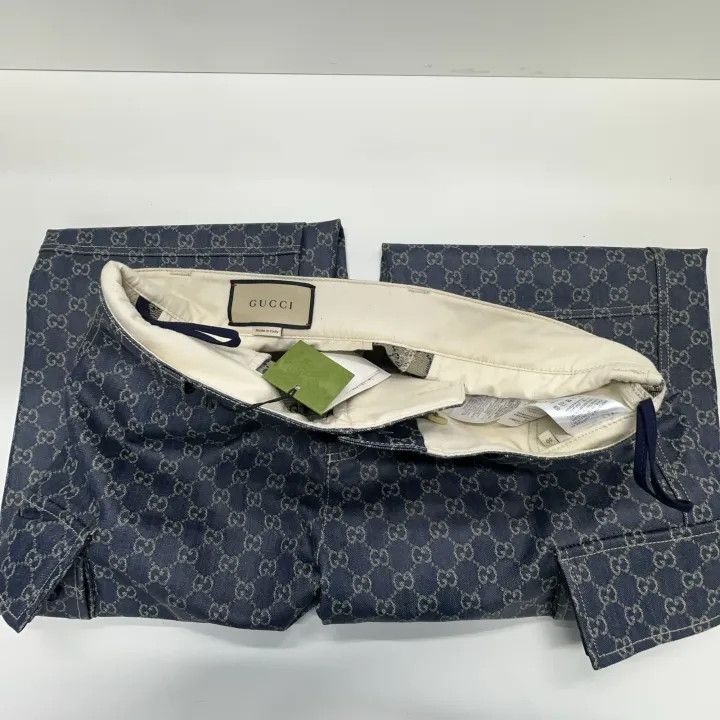 Gucci Gucci Blue Double G Print Denim Pants Size US 44 / EU 60 - 8 Thumbnail