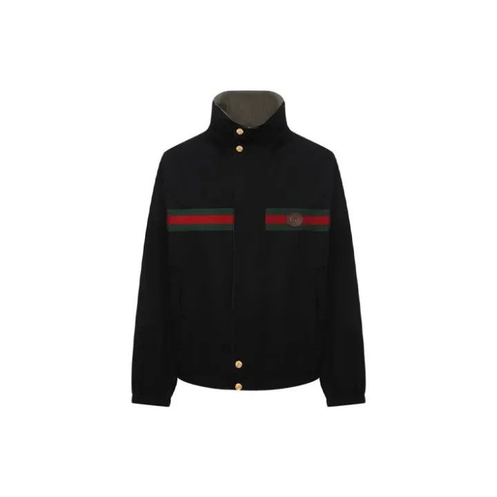 Gucci Gucci Embroidered Reversible Nylon Jacket for Men Size US L / EU 52-54 / 3 - 2 Thumbnail