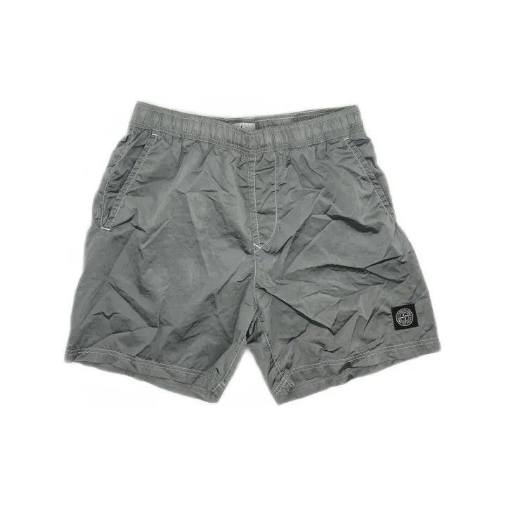 Stone Island Stone Island Gray Logo Elastic Casual Shorts Size US 30 / EU 46 - 2 Thumbnail