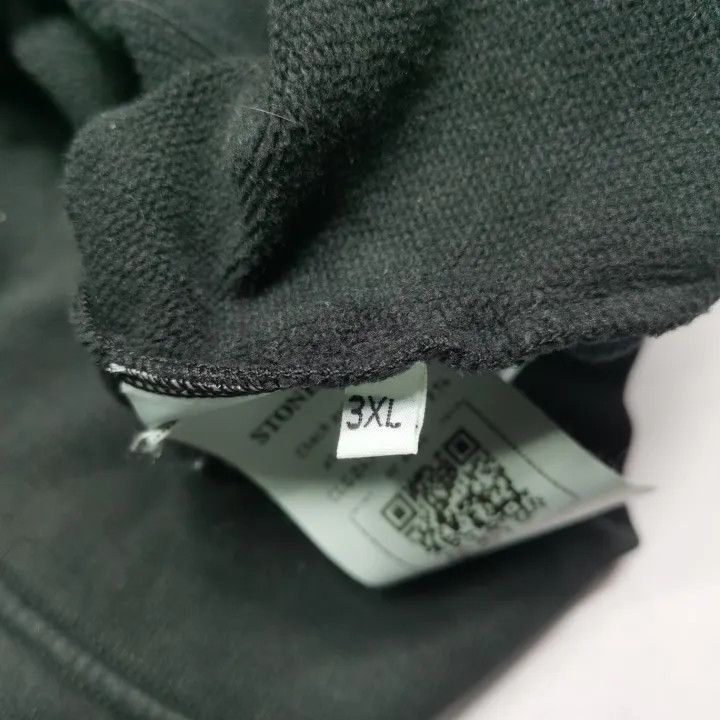 Stone Island Stone Island Classic Black Hooded Sweatshirt Size US XXL / EU 58 / 5 - 5 Thumbnail