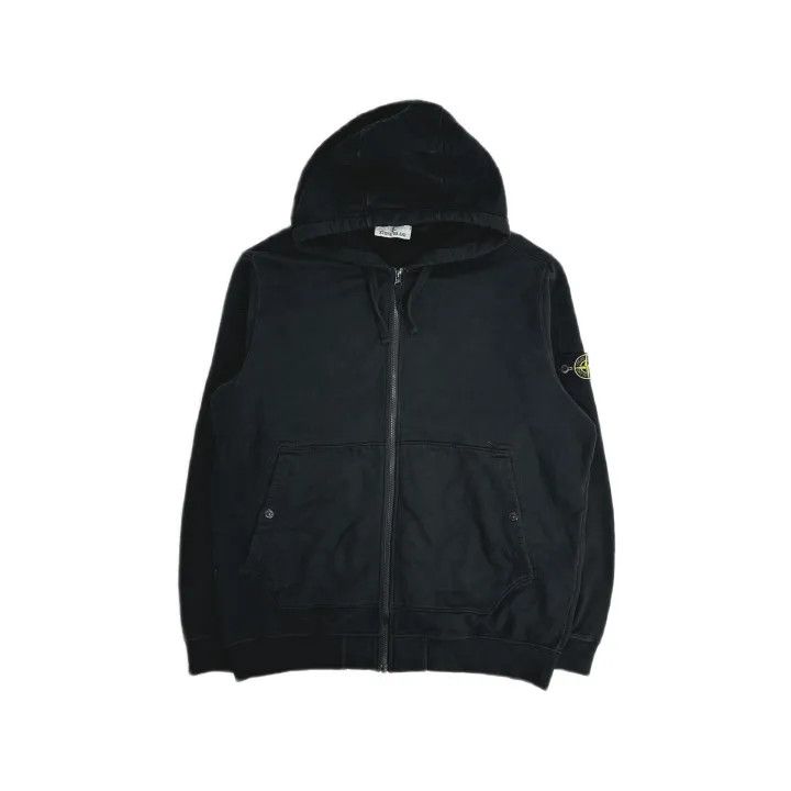 Stone Island Stone Island Classic Black Hooded Sweatshirt Size US XXL / EU 58 / 5 - 2 Thumbnail