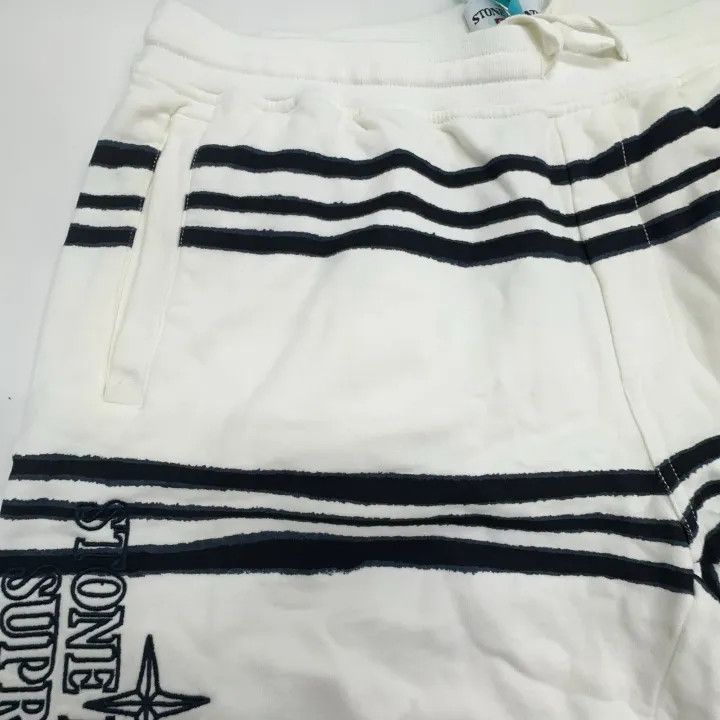 Stone Island Supreme x Stone Island Warp Stripe Sweatshorts Size US 36 / EU 52 - 8 Thumbnail