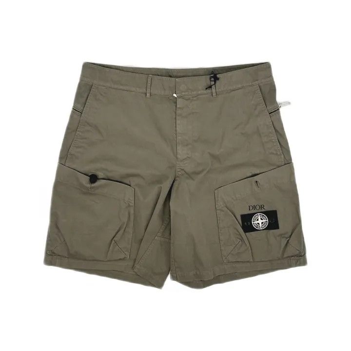 Dior Dior x Stone Island Beige Logo Casual Shorts Size US 44 / EU 60 - 2 Thumbnail