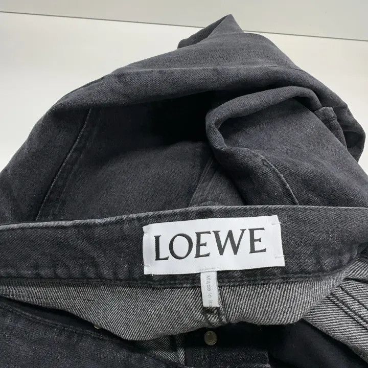 Loewe Loewe Black Distressed Denim Pants for Men Size US 44 / EU 60 - 6 Thumbnail