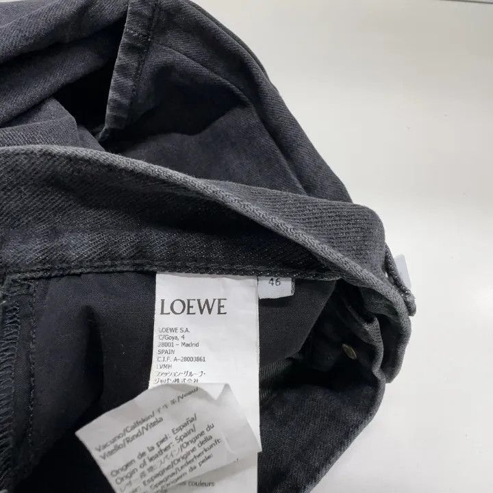 Loewe Loewe Black Distressed Denim Pants for Men Size US 44 / EU 60 - 4 Thumbnail