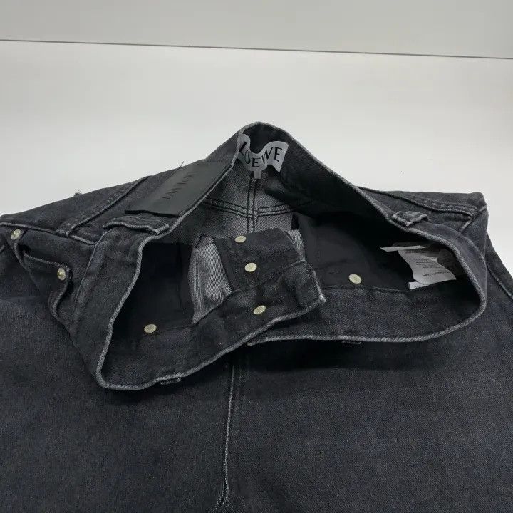 Loewe Loewe Black Distressed Denim Pants for Men Size US 44 / EU 60 - 8 Thumbnail