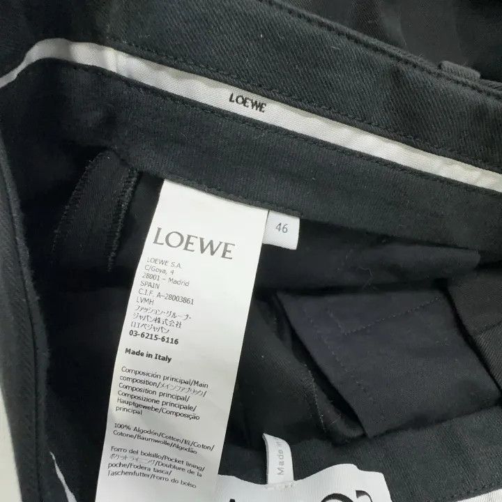 Loewe Loewe Black Casual Straight-Leg Trousers for Men Size US 44 / EU 60 - 5 Thumbnail