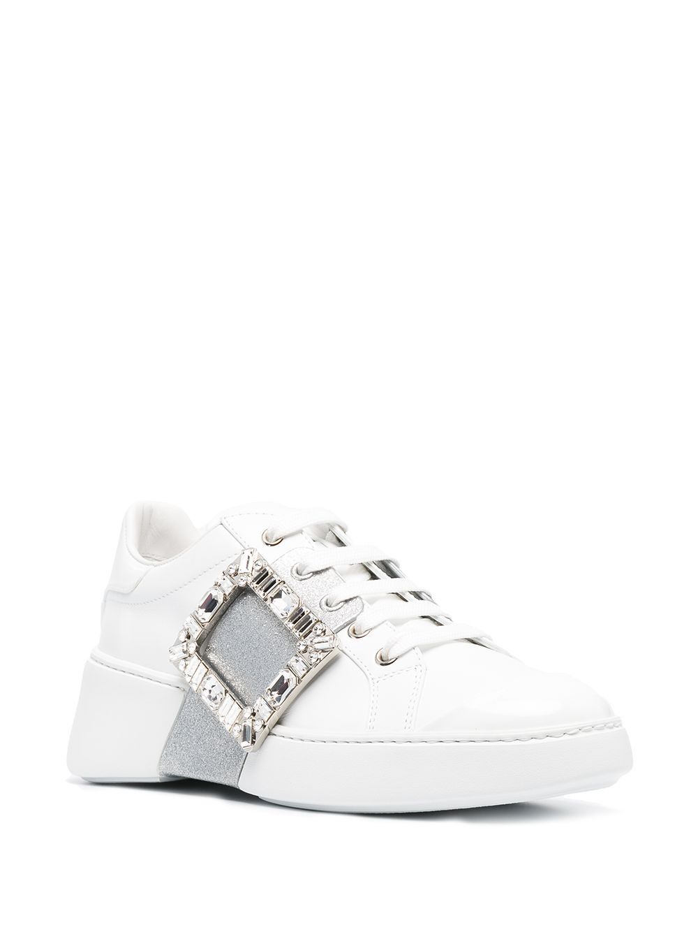 Roger Vivier VIV SKATE GLITTER SNEAKERS Size US 9 / IT 39 - 4 Thumbnail