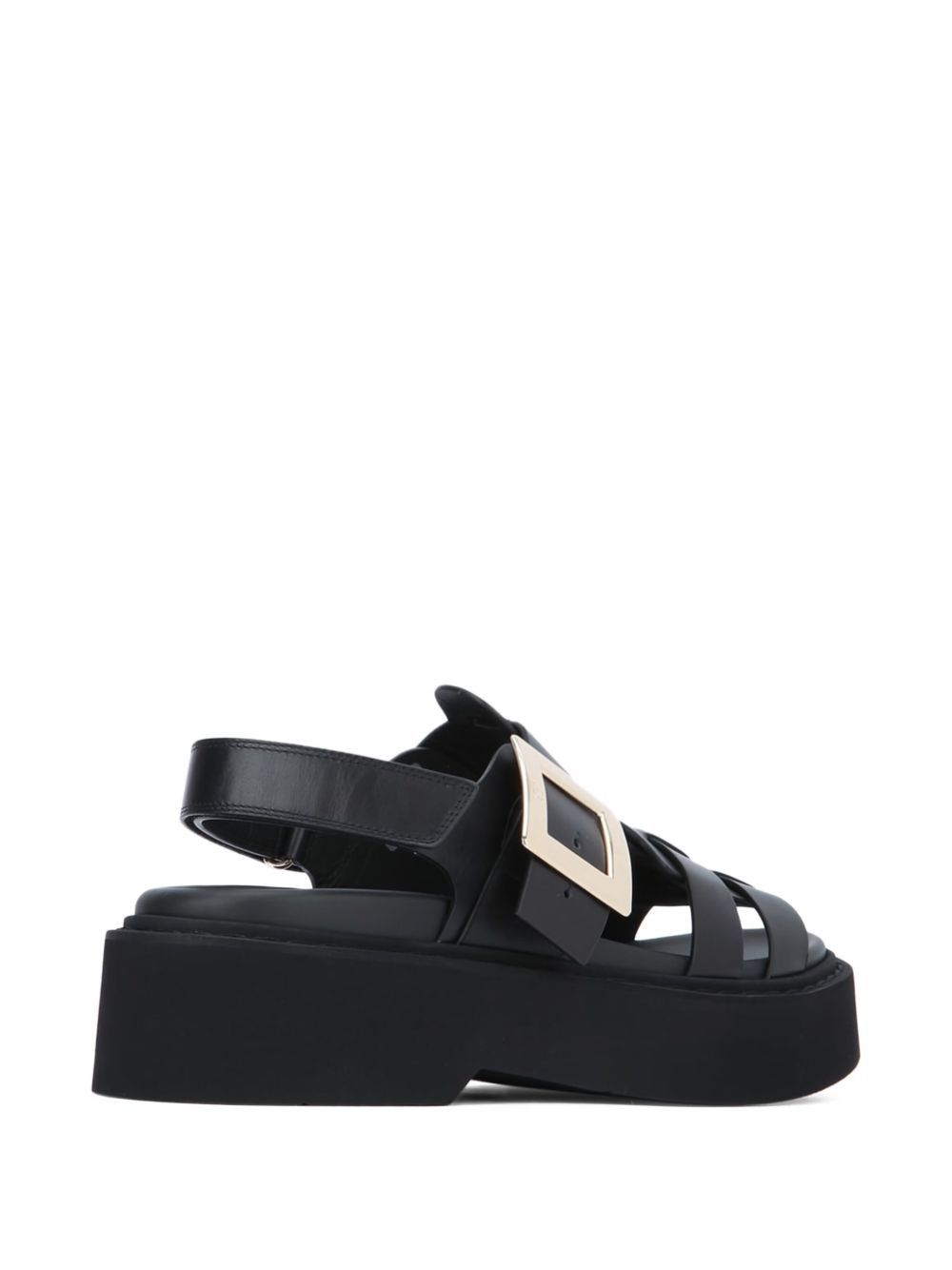 Roger Vivier VIV RANGERS LEATHER SANDALS Size US 8 / IT 38 - 3 Thumbnail