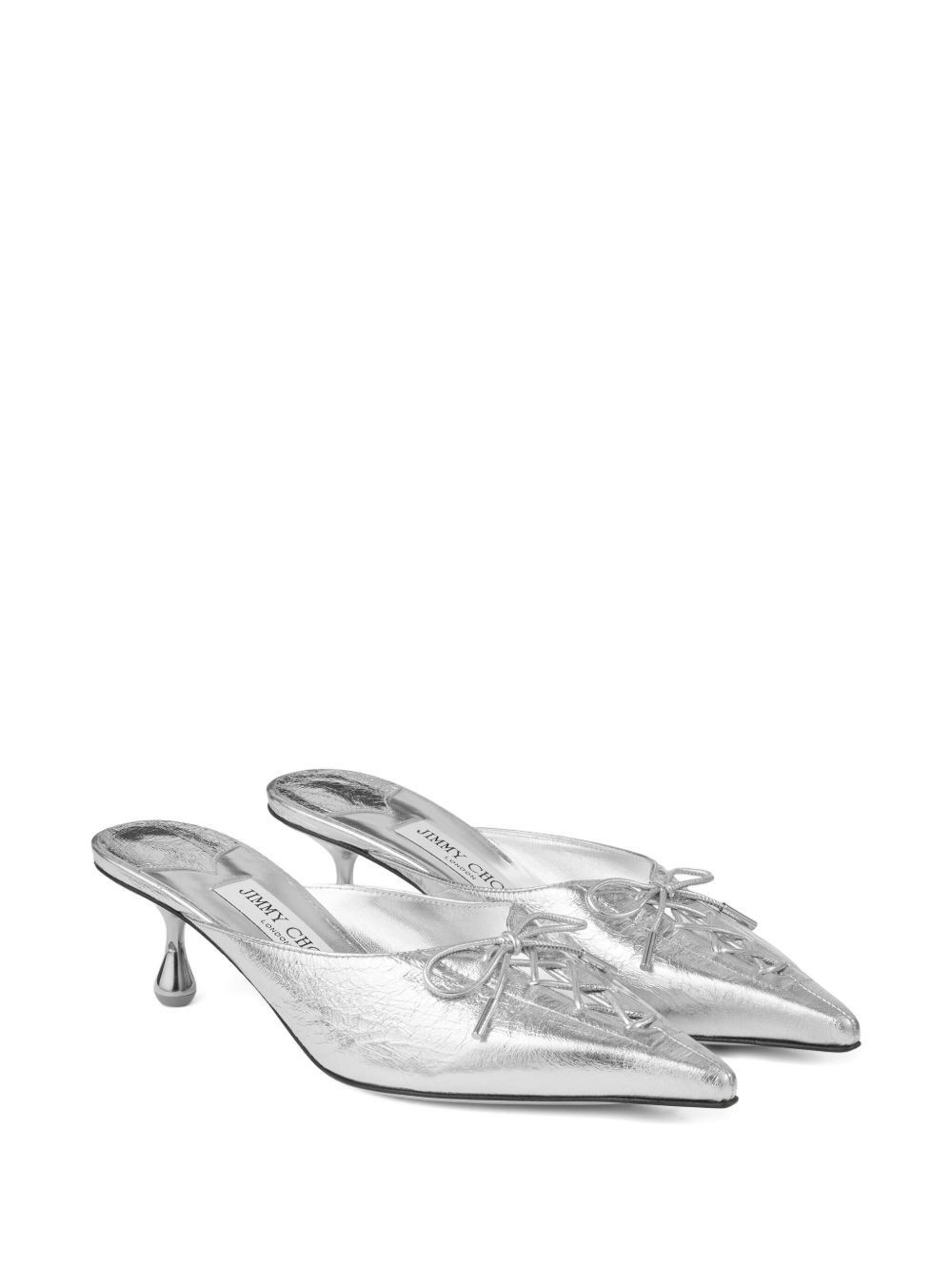 Jimmy Choo SCARLETT 50 LEATHER MULES Size US 8 / IT 38 - 3 Thumbnail
