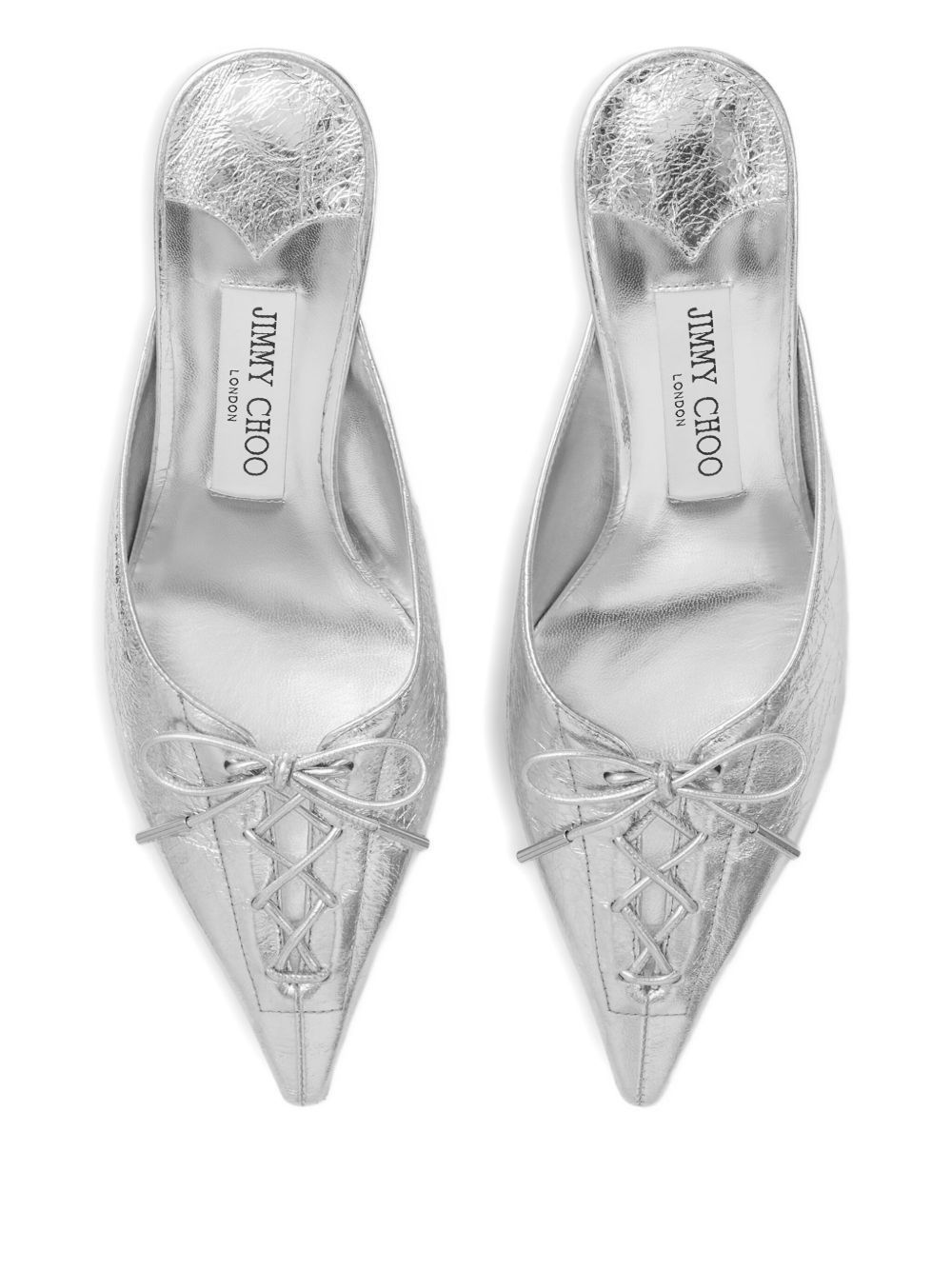 Jimmy Choo SCARLETT 50 LEATHER MULES Size US 8 / IT 38 - 2 Thumbnail
