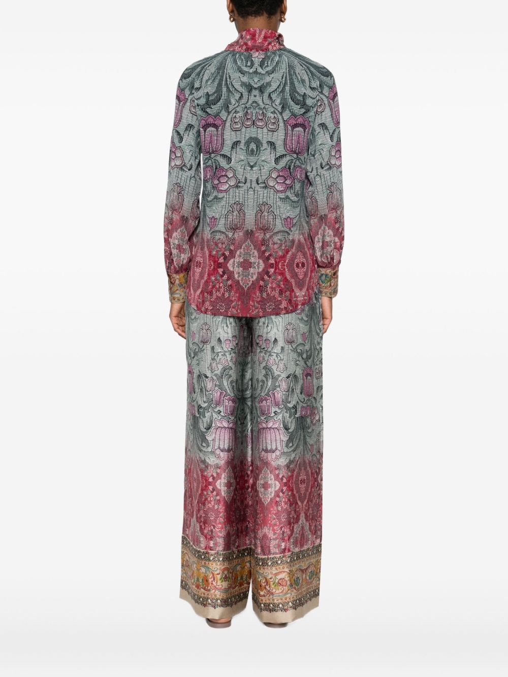 Pierre-Louis Mascia PRINTED SILK SHIRT Size XS / US 0-2 / IT 36-38 - 5 Thumbnail