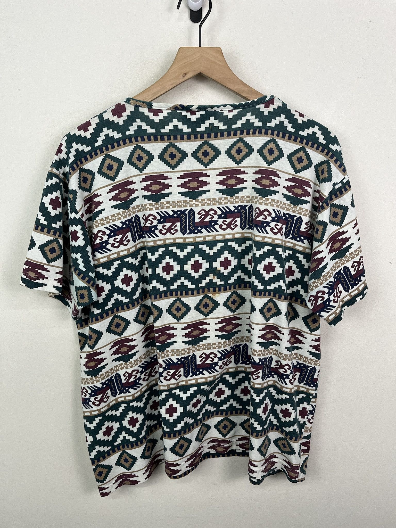 Vintage Vintage 90s Art Single Stitch AOP T Shirt Size L Size US L / EU 52-54 / 3 - 3 Thumbnail