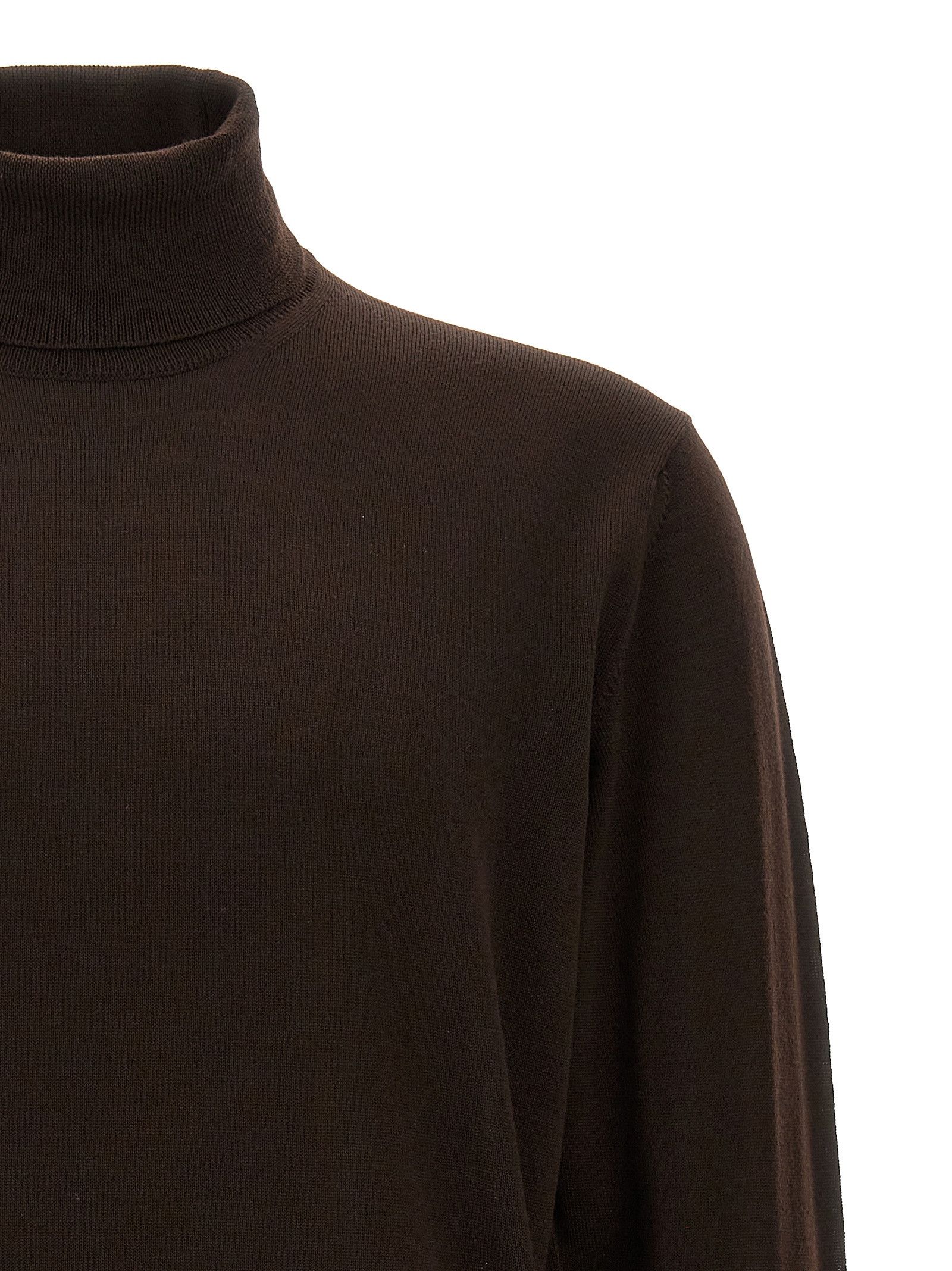 Roberto Collina Wool Turtleneck Sweater Size US L / EU 52-54 / 3 - 3 Thumbnail