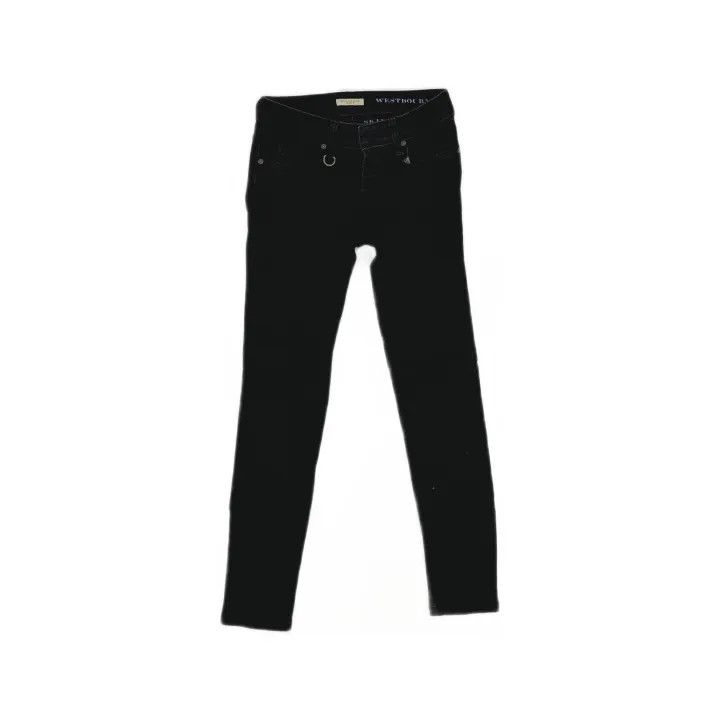 Burberry Burberry Minimalist Black Casual Straight Pants Size 24" / US 00 / IT 34 - 2 Thumbnail