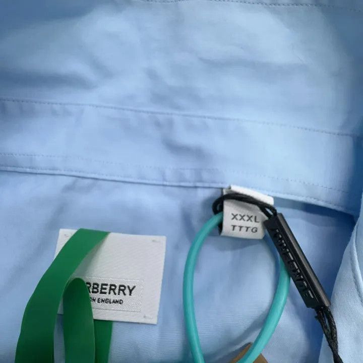 Burberry Burberry Logo Cotton Long Sleeve Shirt for Men Size US XXL / EU 58 / 5 - 2 Thumbnail