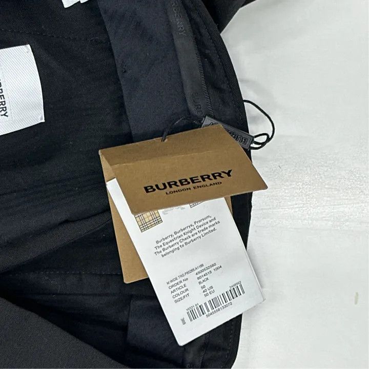 Burberry Burberry Black High-Waist Straight Casual Pants Size US 44 / EU 60 - 5 Thumbnail
