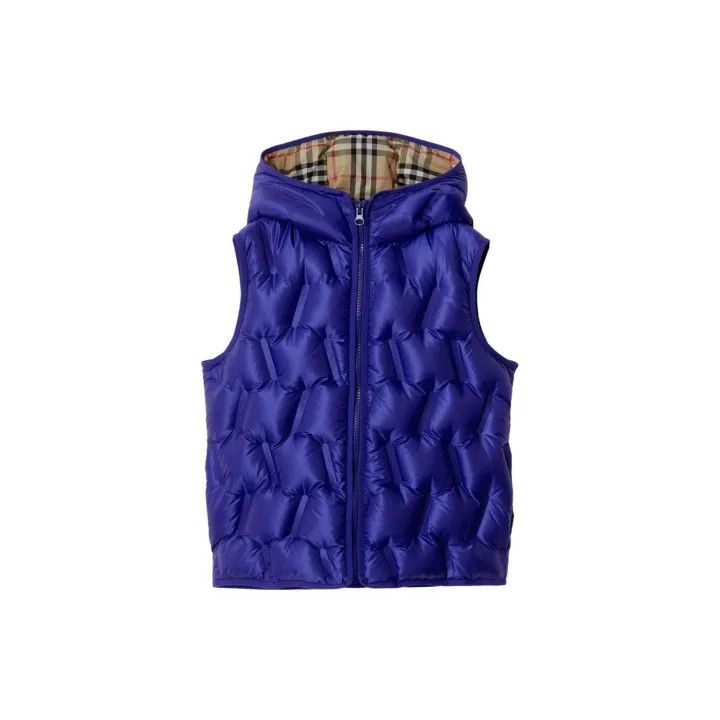 Burberry Burberry Kids Casual Hooded Vest in Iron Blue Size US M / EU 48-50 / 2 - 2 Thumbnail