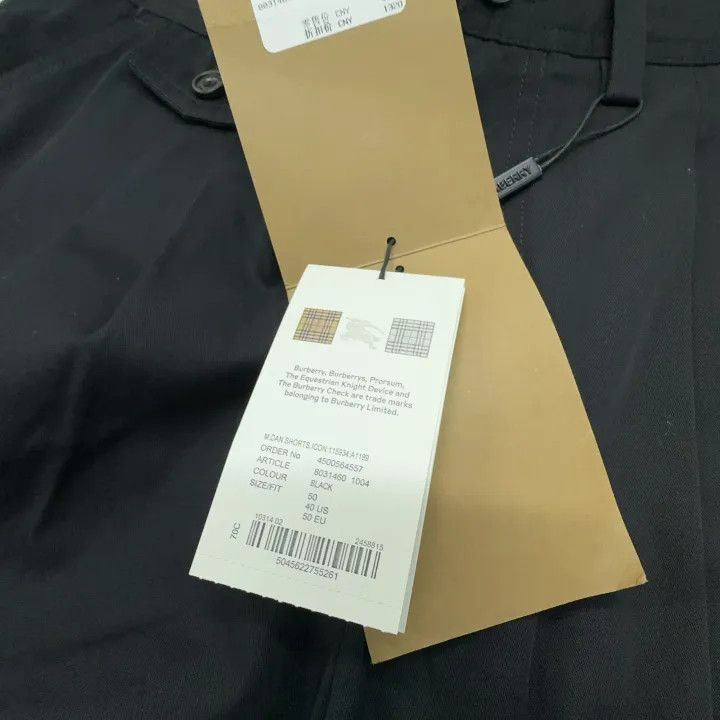 Burberry Burberry Black Casual Zip Shorts for Men Size US 44 / EU 60 - 4 Thumbnail