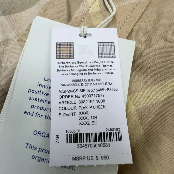 Burberry Burberry Diamond Check Button-Up Long Sleeve Shirt Size US XXL / EU 58 / 5 - 3 Thumbnail