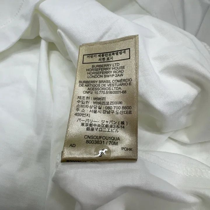 Burberry Burberry Men's Embroidered Short Sleeve Tee Size US XXL / EU 58 / 5 - 12 Thumbnail